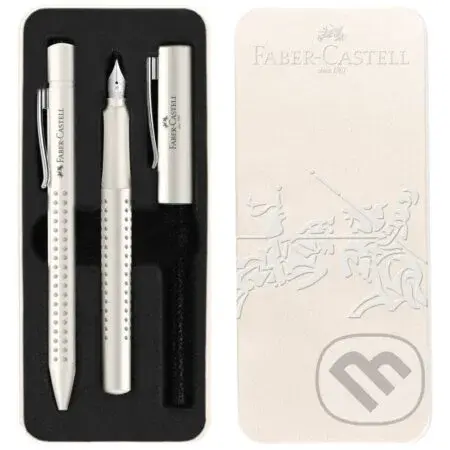 Súprava Grip Harmony - mliečna (plniace pero M + guľôčkové pero M)