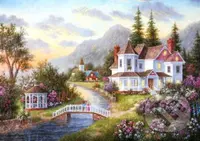 Dennis Lewan - Angels of the Evening - puzzle z kategorie Umělecké