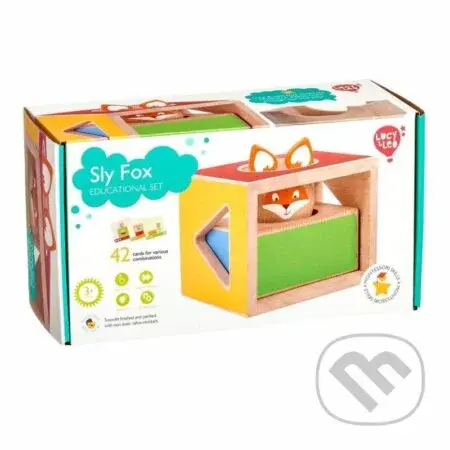 Lucy & Leo Mazaná liška (dřevěná hra s předlohami)