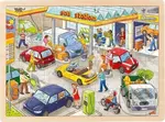 Čerpací stanice (Dřevěné puzzle) - puzzle z kategorie Maxi dieliky