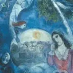 Autour d´Elle 1945 detail: Marc Chagall - puzzle z kategorie Umělecké