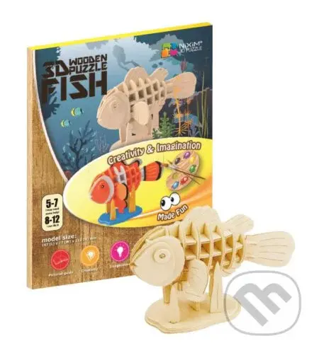 Ryba (Dřevěné 3D puzzle)