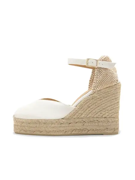 Castañer Espadrilky 'Chiarita'  žltohnedá / vaječná škrupina