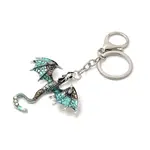 Dragon Alloy Rhinestone Pendant Keychains
