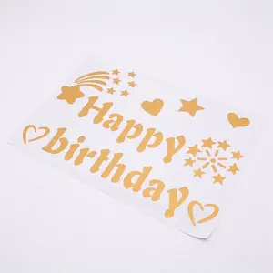 Happy Birthday Theme Waterproof Self Adhesive Sticker