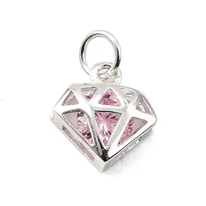 S925 Sterling Silver with Cubic Zirconia Charms