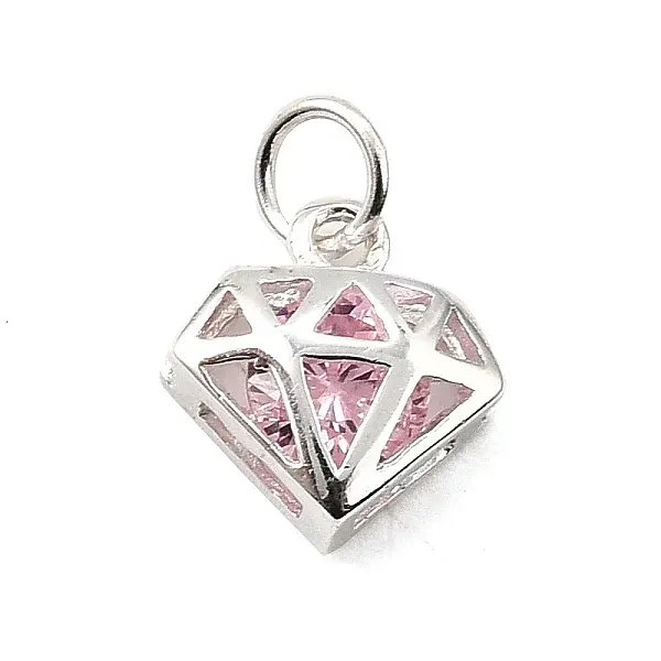 S925 Sterling Silver with Cubic Zirconia Charms
