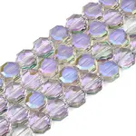 Electroplate Translucent Glass Beads Strands