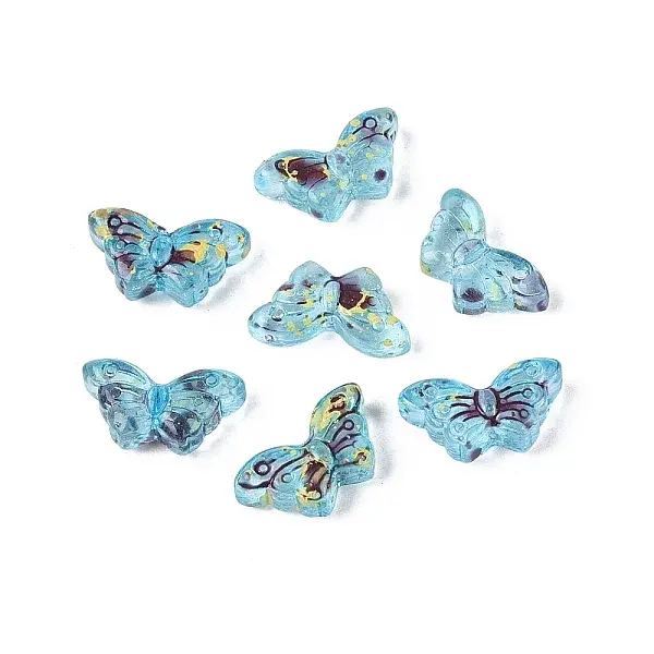 Picasso Transparent Glass Beads