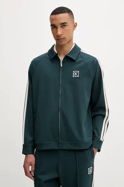 Calvin Klein mikina na zips pánska s modalom