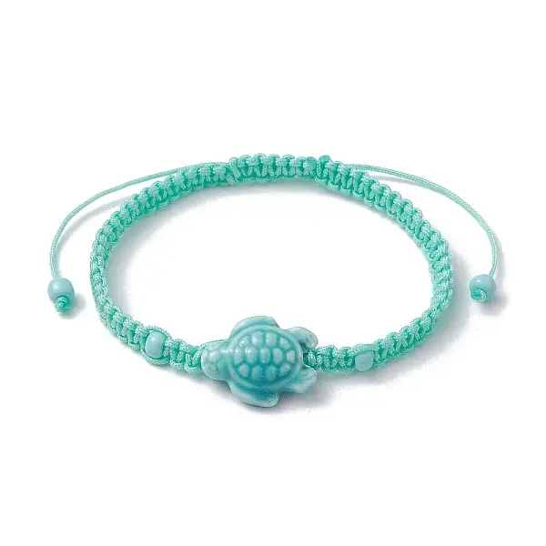 Porcelain Tortoise Braided Bead Bracelets