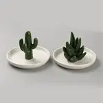 Cactus Porcelain Jewelry Plate