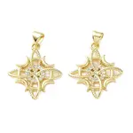 Halloween Brass Micro Pave Clear Cubic Zirconia Pendants