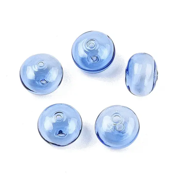 Transparent Handmade Blown Glass Globe Beads