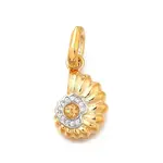Brass Micro Pave Cubic Zirconia Pendants
