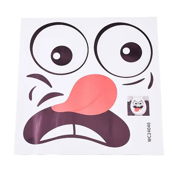 Funny Expression PVC Waterproof Self Adhesive Stickers