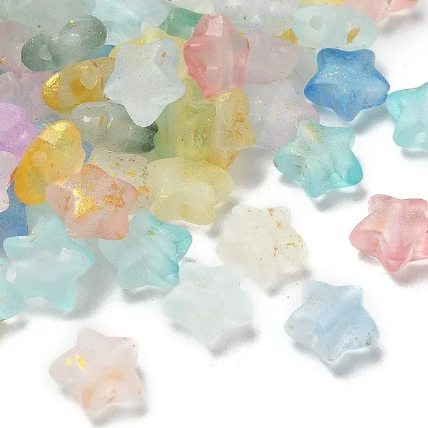 Gradient Color Transparent Acrylic Beads