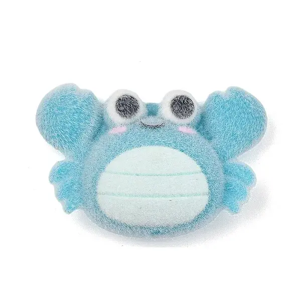 Animal Theme Flocking Silicone Pendants