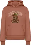 Mister Tee Mikina 'NY Crowned Bear'  hnedá / karamelová / gaštanová / biela