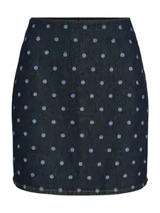 VILA Sukňa 'VIPAL'  tmavomodrá / modrá denim