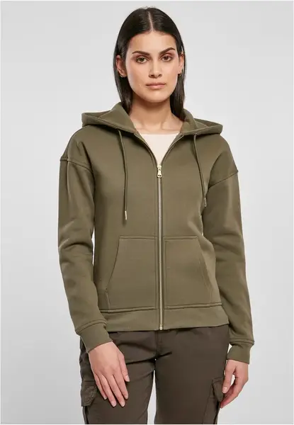 Women's Classic Olive Zipper Hoodie