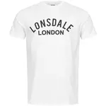 LONSDALE Tričko 'Brafield'  čierna / biela