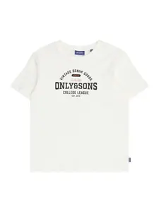 Only & Sons Junior Tričko 'OSJLENNY'  červená / čierna / biela