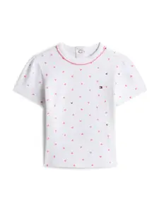 TOMMY HILFIGER Tričko  ružová / biela