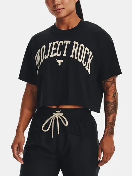 Černé crop tričko Under Armour