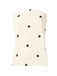 Abercrombie & Fitch Top  krémová / čierna