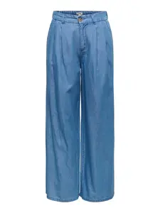ONLY Plisované rifle 'ONLBEA'  modrá denim
