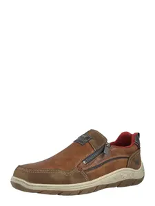 MUSTANG Slip-on obuv  tmavomodrá / hnedá