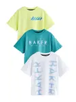 Baker by Ted Baker Tričko  modrá / modrozelená / limetková / biela