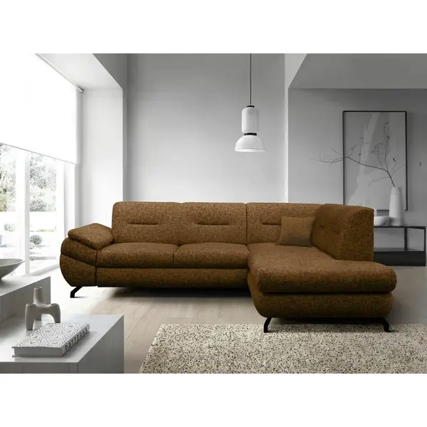 MID.YOU ROHOVÁ SEDAČKA, textil, hnědá