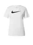 NIKE Funkčné tričko 'Swoosh'  čierna / biela