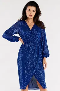 Awama Woman's Dress A565 Blue