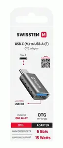 OTG ADAPTER SWISSTEN USB-C(M)/USB-A(F)