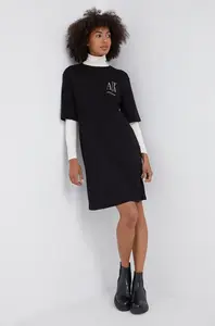 Armani Exchange Bavlněné šaty Armani Exchange