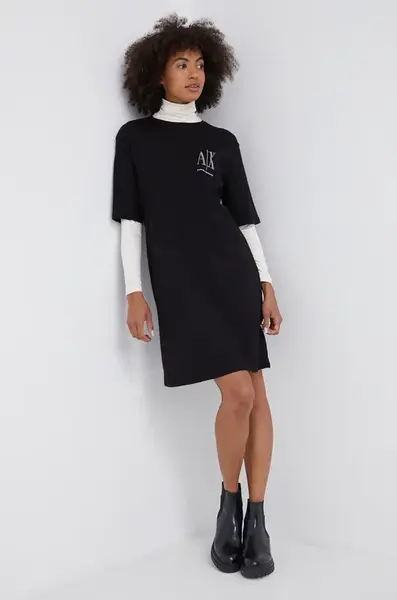 Armani Exchange  Bavlněné šaty