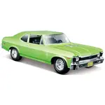 Maisto - 1970 Chevrolet Nova SS, metal světle zelený, 1:24
