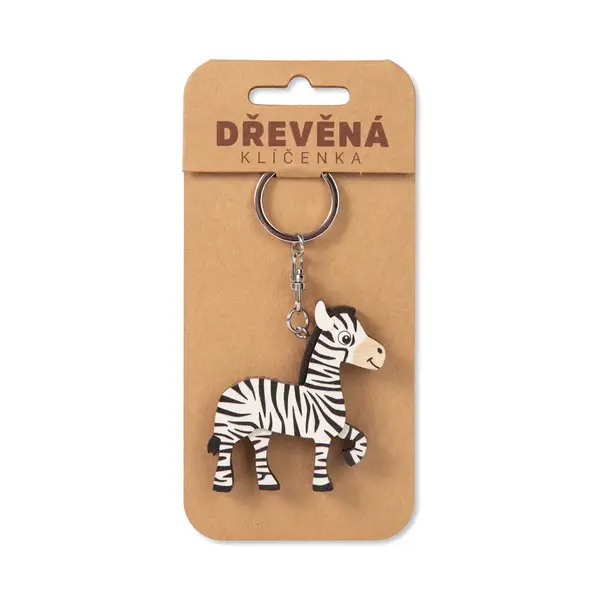 Kľúčenka drevená - Zebra ALBI