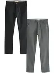 Next Chino nohavice  sivá / čierna