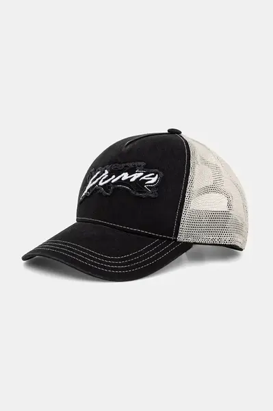Puma šiltovka trucker bavlnená Wardrobe Essential