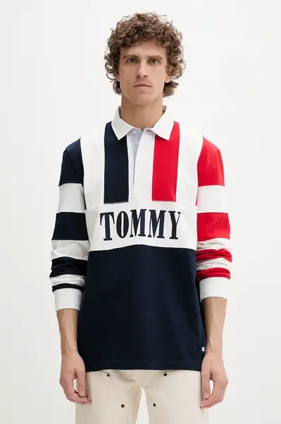 Tommy Jeans  tričko s dlouhým rukávem pánské bavlněné