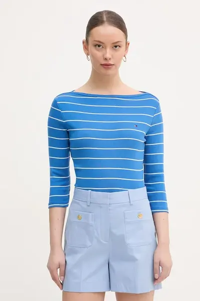 Tommy Hilfiger tričko s dlouhým rukávem dámské bavlněné