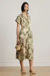 Lauren Ralph Lauren rozšířené šaty lněné