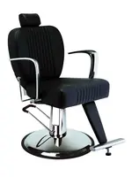 Kadeřnické pánské křeslo Hairway Lord - černé (56723-YD29) + dárek zdarma