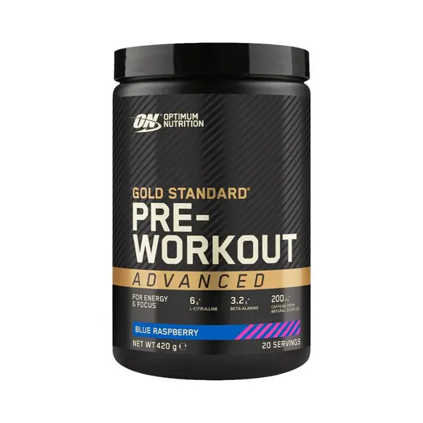 Optimum Nutrition Pre Workout ADVANCED 420g - modrá malina