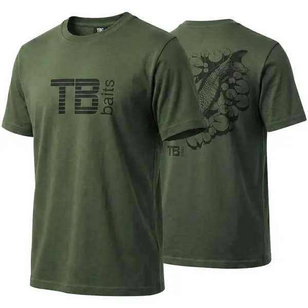 Tb baits tričko hidden carp green - xl
