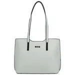 Dámská kabelka na rameno světle šedá - Delami Velvet Aura